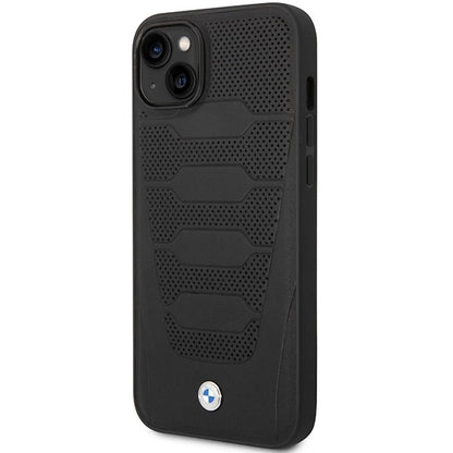 Case BMW BMHCP14S22RPSK iPhone 14 6.1&quot; black/black Leather Seats Pattern_3