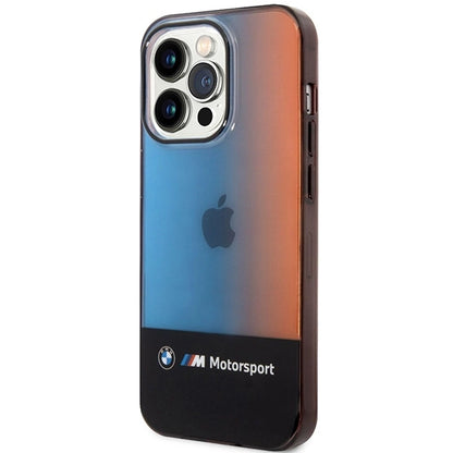 BMW Half Tricolor Case for iPhone 14 Pro Max 6.7&quot; - Black_1