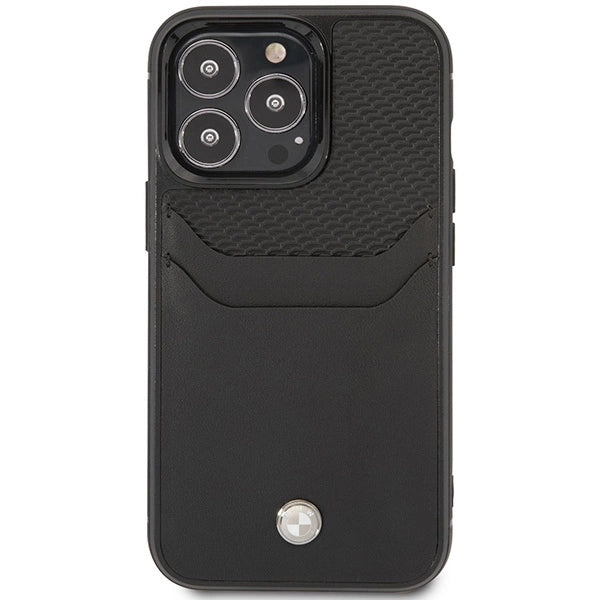 Case BMW BMHCP14X22RSEPK iPhone 14 Pro Max 6.7&quot; black/black Leather Card Slot_2