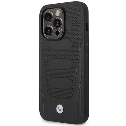 Case BMW BMHMP14L22RPSK iPhone 14 Pro 6.1&quot; black/black Leather Seats Pattern MagSafe_1