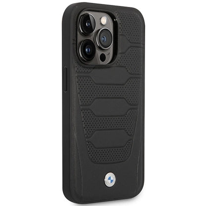 Case BMW BMHMP14L22RPSK iPhone 14 Pro 6.1&quot; black/black Leather Seats Pattern MagSafe_3