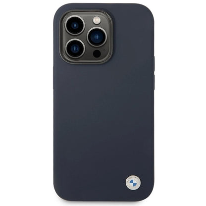Case BMW BMHMP14XSILNA iPhone 14 Pro Max 6.7&quot; navy blue/navy Silicone Metal Logo MagSafe_2