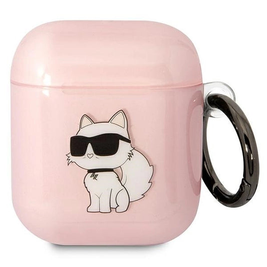 Karl Lagerfeld KLA2HNCHTCP Airpods 1/2 cover pink/pink Ikonik Choupette_0
