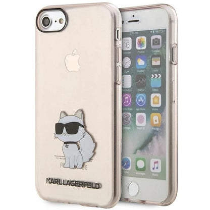 Karl Lagerfeld KLHCI8HNCHTCP iPhone 7/8/ SE 2020 / SE 2022 pink/pink hardcase Ikonik Choupette_0