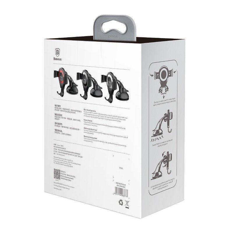 Baseus Osculum SUYL-XP01 gravity car holder for windshield or dashboard - black_21