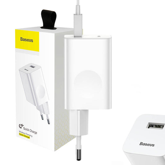 Baseus Charging Quick Charger USB 3.0 - White_0