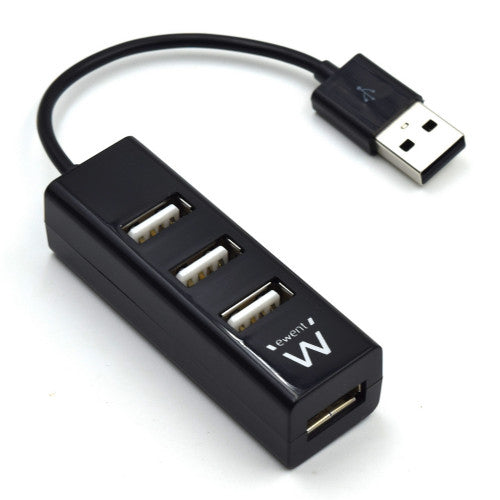 Ewent EW1123 hub de interfaz USB 2.0 480 Mbit/s Negro_1