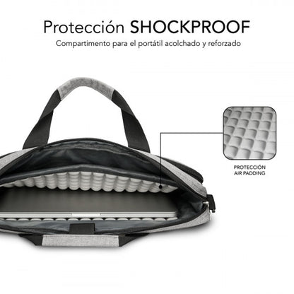 SUBBLIM SUB-LB-4APLB01 maletines para portátil 35,6 cm (14") Maletín Toploader Gris_2