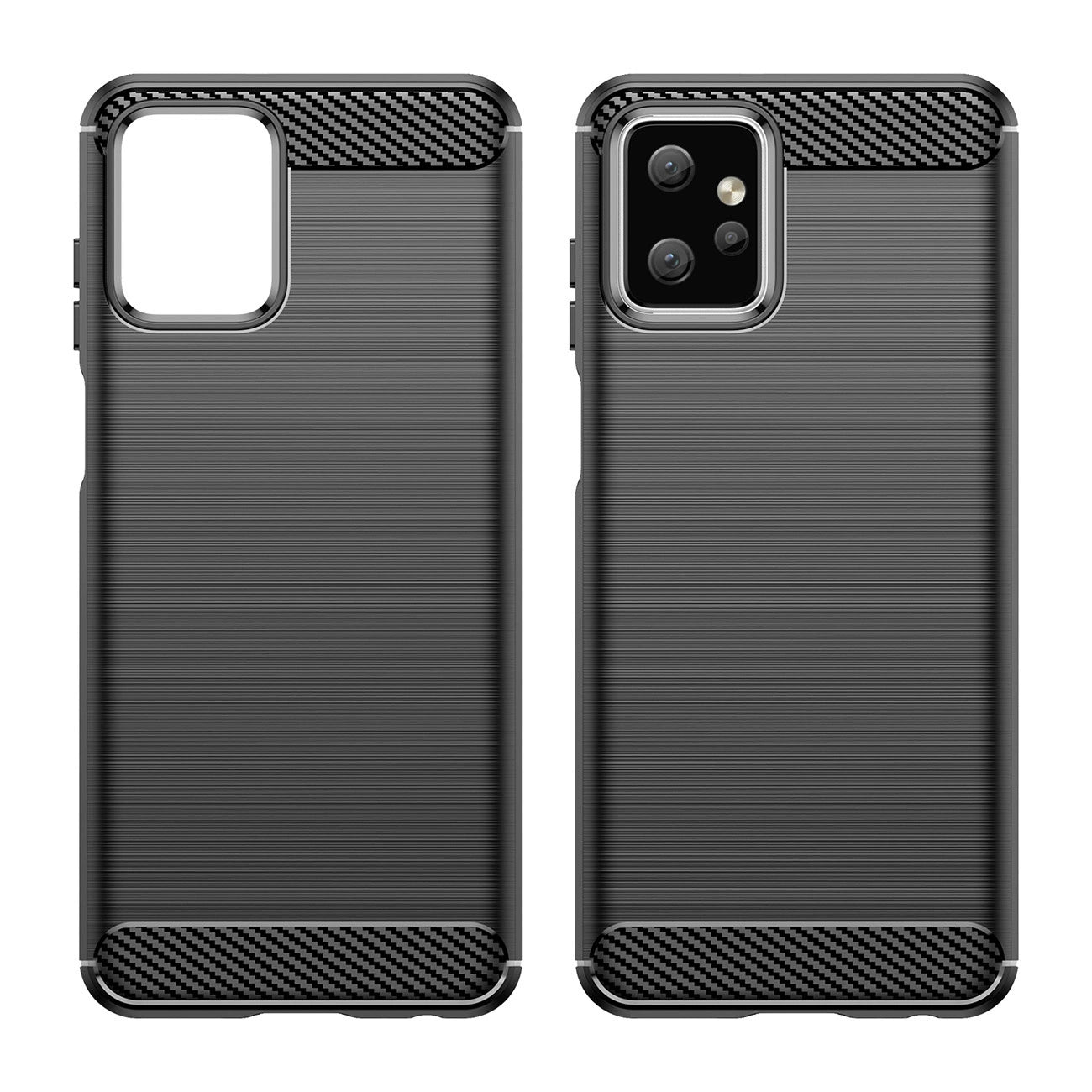 Carbon Case for Motorola Moto G Power 2023 flexible silicone carbon cover black_6