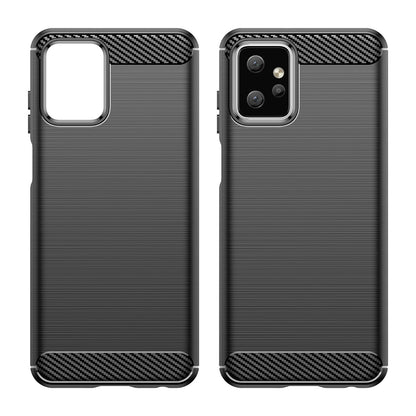 Carbon Case for Motorola Moto G Power 2023 flexible silicone carbon cover black_6