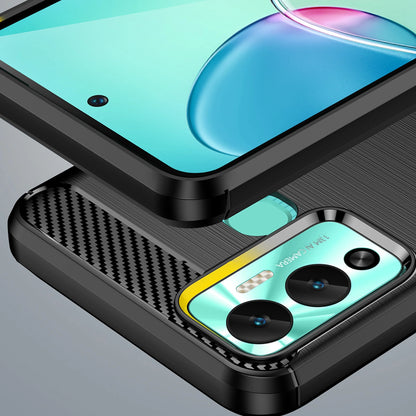 Carbon Case case for Infinix Hot 12 Play NFC / Hot 12 Play flexible silicone carbon cover black_5