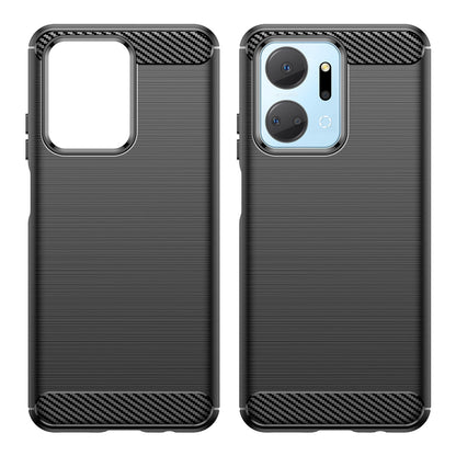 Carbon Case case for Honor Play 40 Plus / Honor X7a flexible silicone carbon cover black_7