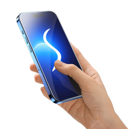 Baseus Full Screen Tempered Glass for iPhone 14 Pro Max with Speaker Cover 0.4mm + Mounting Kit_17
