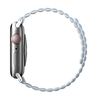 Uniq Revix strap for Apple Watch 1/2/3/4/5/6/7/8/SE/SE2/Ultra 42/44/45/49mm - white and blue_4