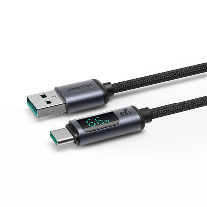 Joyroom Prism Series A16 USB-C / USB-A Cable 66W 1.2m with LED Display - Black_8