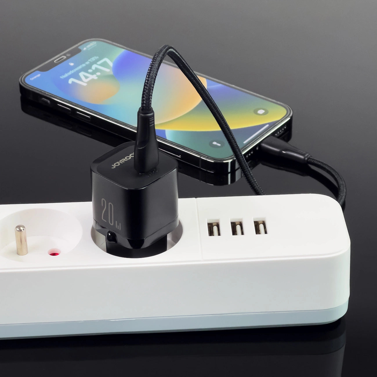 Mini charger USB C 20W PD Joyroom JR-TCF02 - black_6