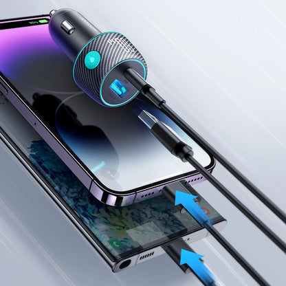 60W USB-C USB-A car charger Joyroom JR-CCN01 - black_2