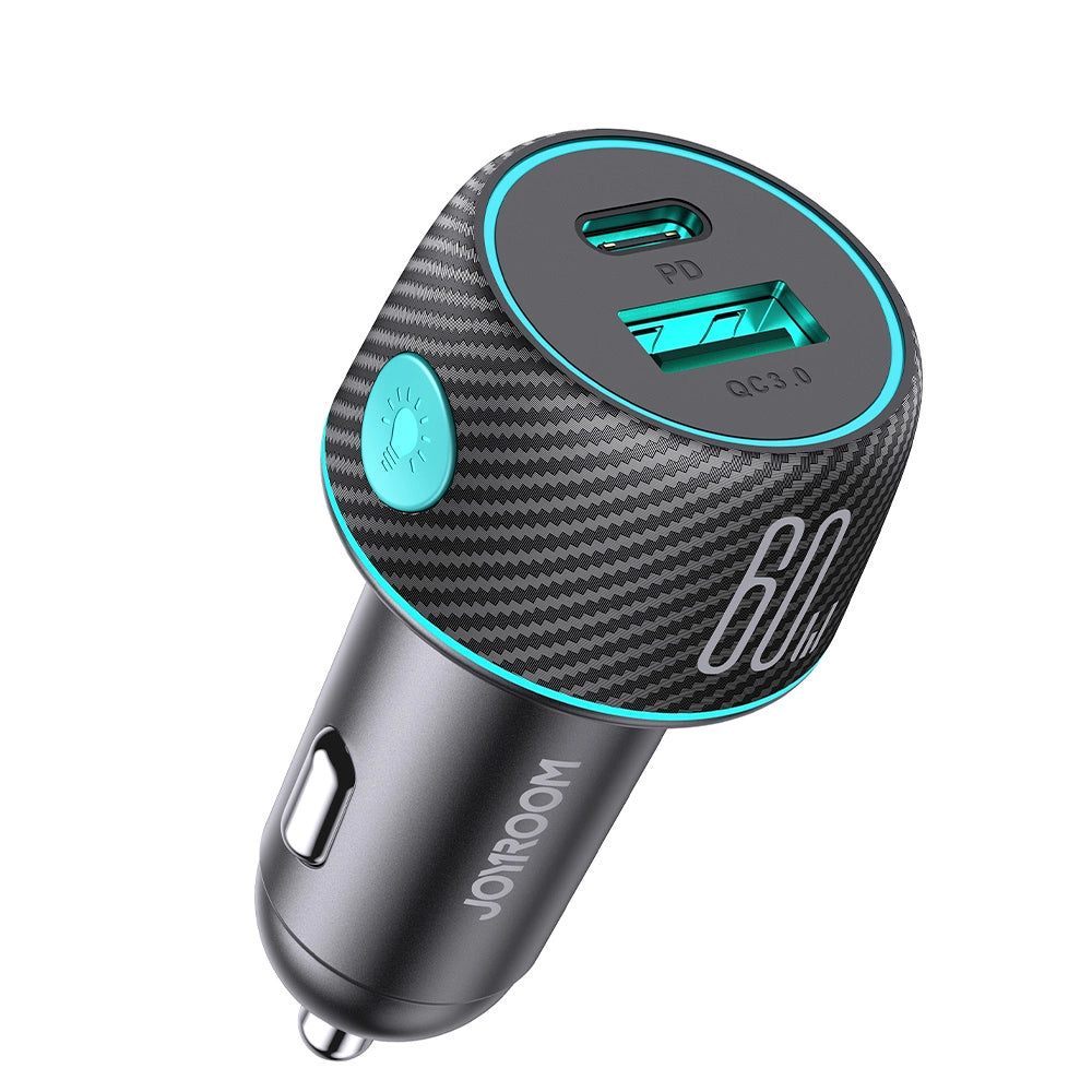 60W USB-C USB-A car charger Joyroom JR-CCN01 - black_8