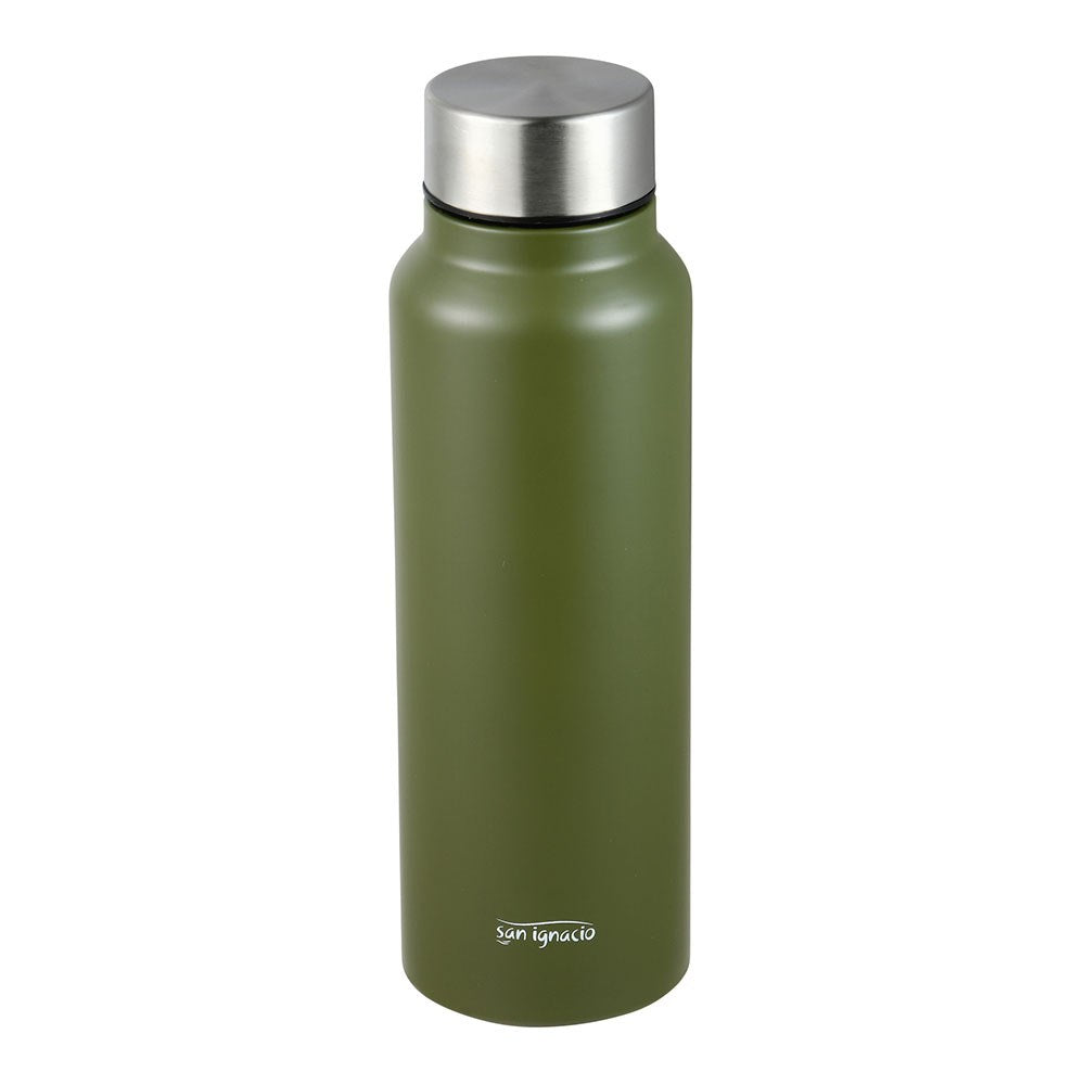 Garrafa isotÃ©rmica de aÃ§o inoxidÃ¡vel, verde escuro, experto, 750 ml_0