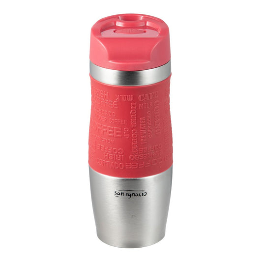 Copo de viagem de aÃ§o inoxidÃ¡vel, vermelho mate, experto, 360 ml_0