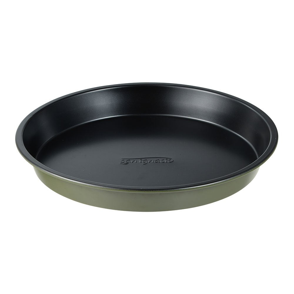 Forma redonda de aÃ§o ao carbono, para forno, experto, verde oliva, Ã¸25 x 3 cm_0