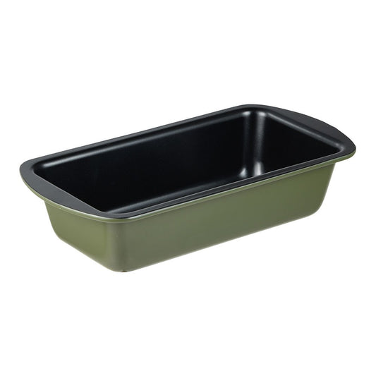 Forma retangular de aÃ§o carbono, para forno, experto, verde oliva, 25.5 x 13,3 x 5,7 cm_0