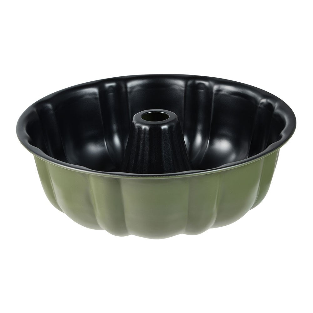 Forma redonda de aÃ§o carbono, para forno, experto, verde oliva, Ã¸25,5 x 8 cm_0