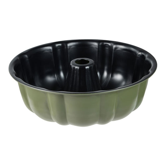 Forma redonda de aÃ§o carbono, para forno, experto, verde oliva, Ã¸25,5 x 8 cm_0