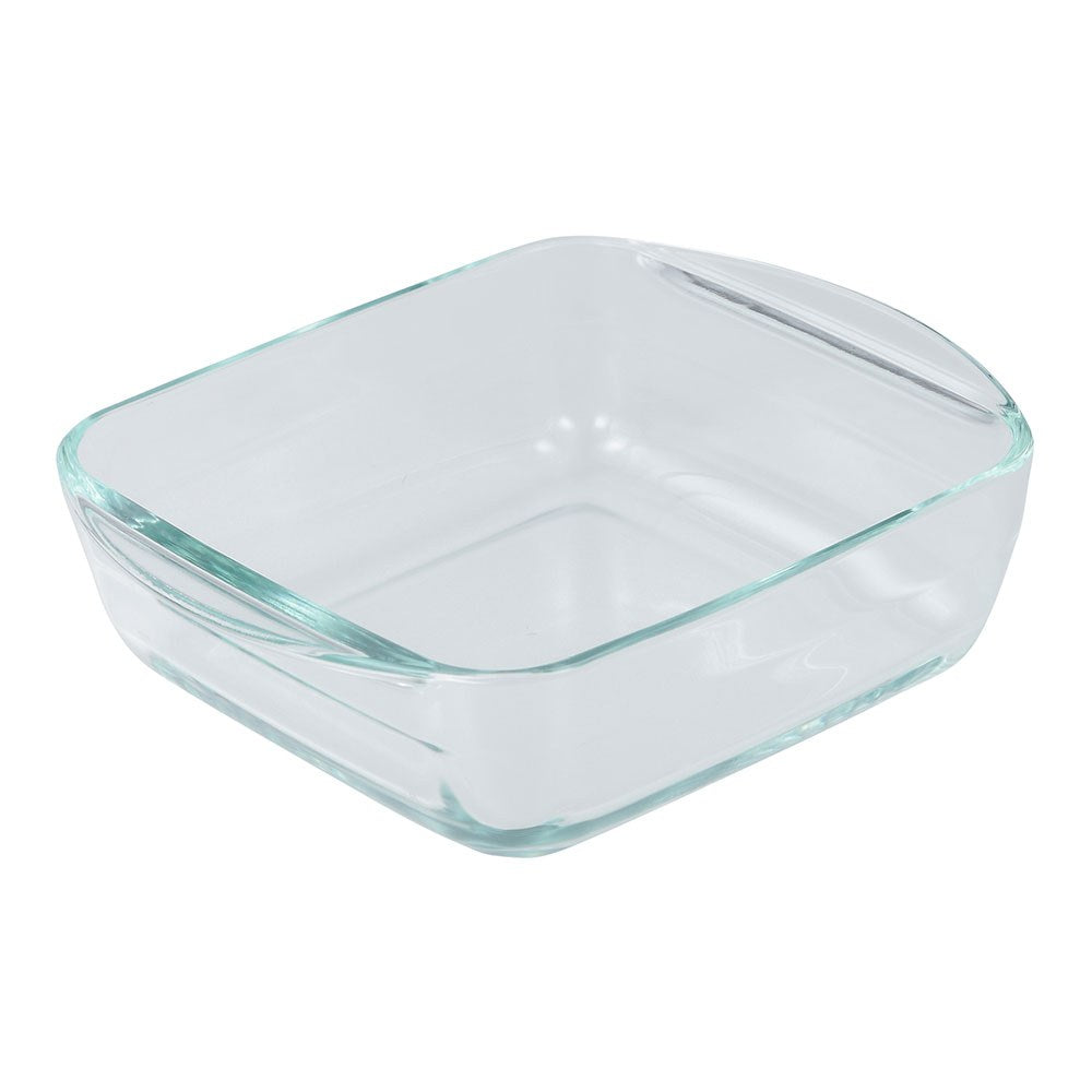 Assadeira quadrada de vidro de borossilicato, para forno, experto, 1 l, 19,7 x 16,8 x 5,6 cm_0