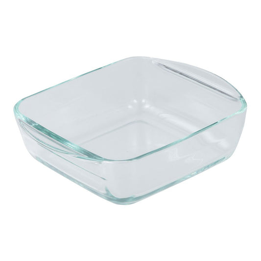 Assadeira quadrada de vidro de borossilicato, para forno, experto, 1 l, 19,7 x 16,8 x 5,6 cm_0