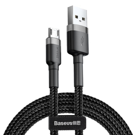 Baseus Cafule Micro USB cable 2.4A 1m (Gray + Black)_0