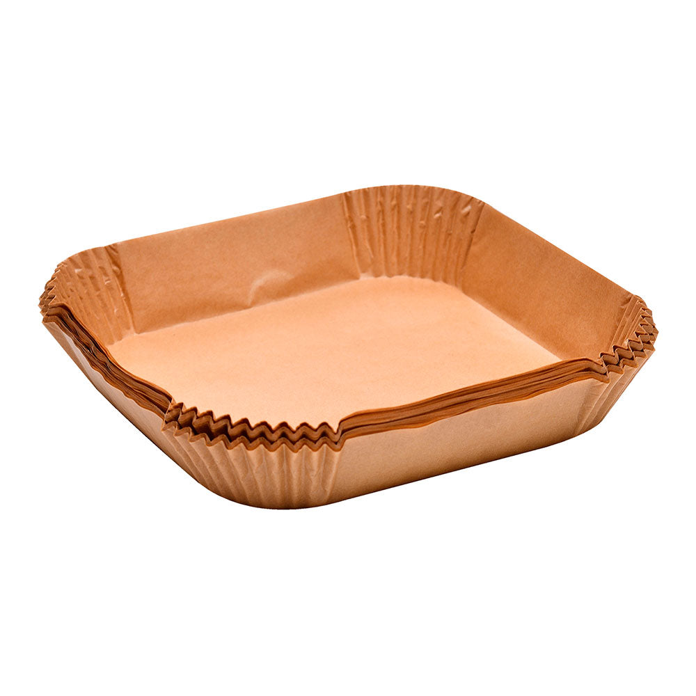 Bandeja quadrada de papel para fritadeira de ar foodies mp, 20 x 20 cm, 50 unidades_0