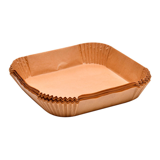 Bandeja quadrada de papel para fritadeira de ar foodies mp, 20 x 20 cm, 50 unidades_0