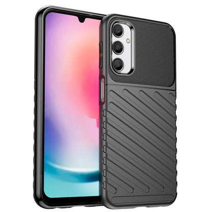 Thunder Case case for Samsung Galaxy A24 4G silicone armor case black_0