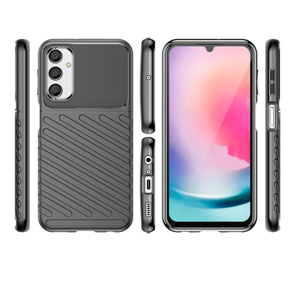 Thunder Case case for Samsung Galaxy A24 4G silicone armor case black_1