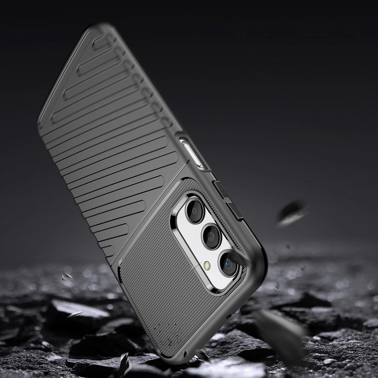 Thunder Case case for Samsung Galaxy A24 4G silicone armor case black_2