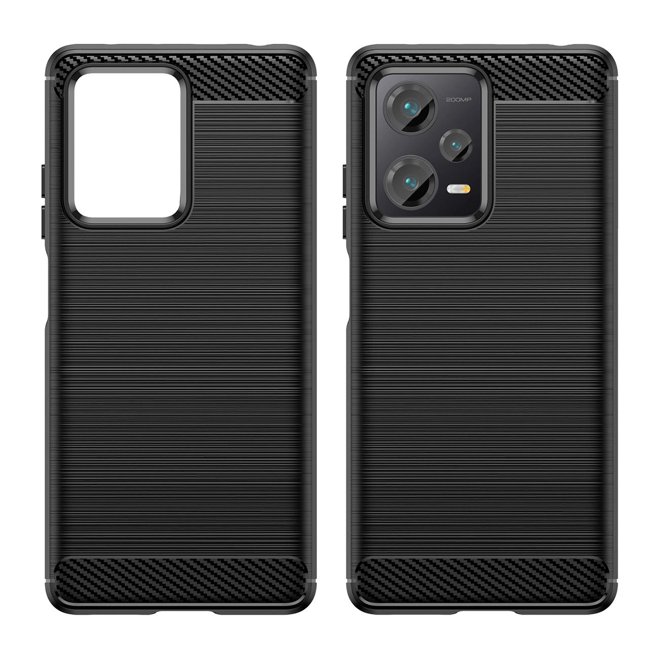 Carbon Case case for Xiaomi Redmi Note 12 Pro+ flexible silicone carbon cover black_7