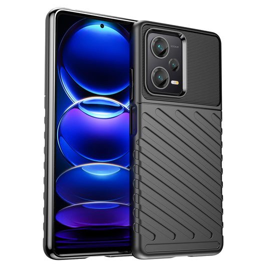 Thunder Case case for Xiaomi Redmi Note 12 Pro+ silicone armor case black_0