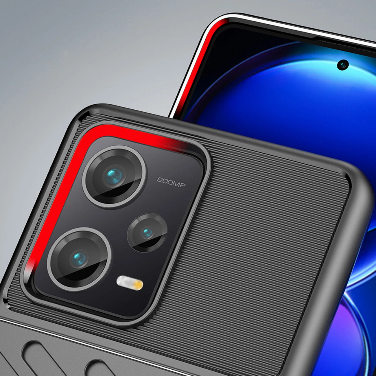 Thunder Case case for Xiaomi Redmi Note 12 Pro+ silicone armor case black_5