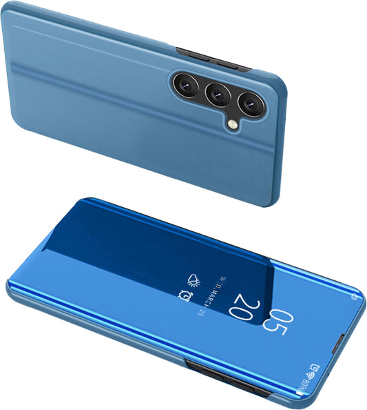 Clear View Case cover for Samsung Galaxy A24 4G flip cover blue_0