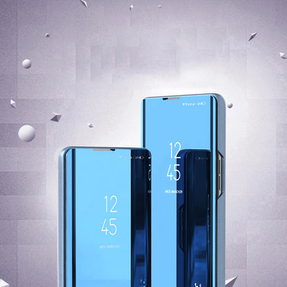 Clear View Case cover for Samsung Galaxy A24 4G flip cover blue_2