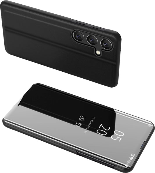 Clear View Case cover for Samsung Galaxy A24 4G flip cover black_0