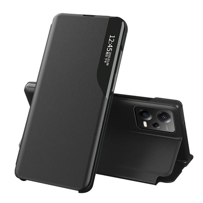 Eco Leather View Case Cover for Xiaomi Redmi Note 12 Pro / Poco X5 Pro 5G with Flip Stand Black_2