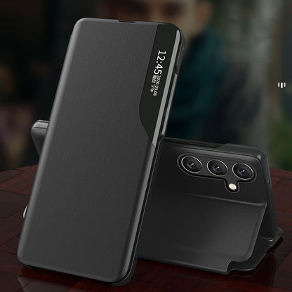 Eco Leather View Case Cover for Xiaomi Redmi Note 12 Pro / Poco X5 Pro 5G with Flip Stand Black_7