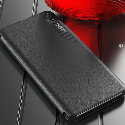 Eco Leather View Case Cover for Xiaomi Redmi Note 12 Pro / Poco X5 Pro 5G with Flip Stand Black_8