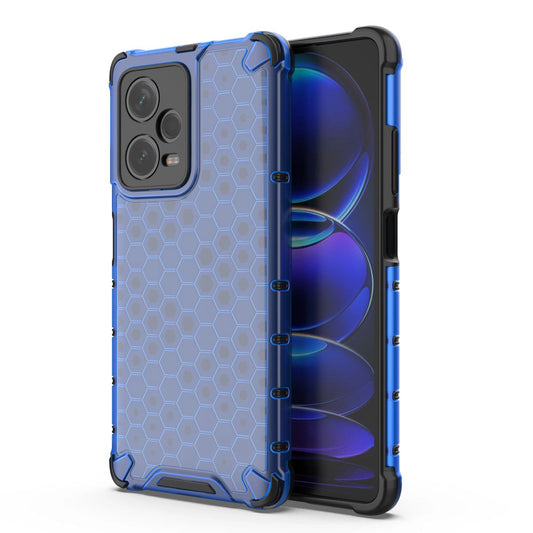 Honeycomb case for Xiaomi Redmi Note 12 Pro+ armored hybrid cover blue_0