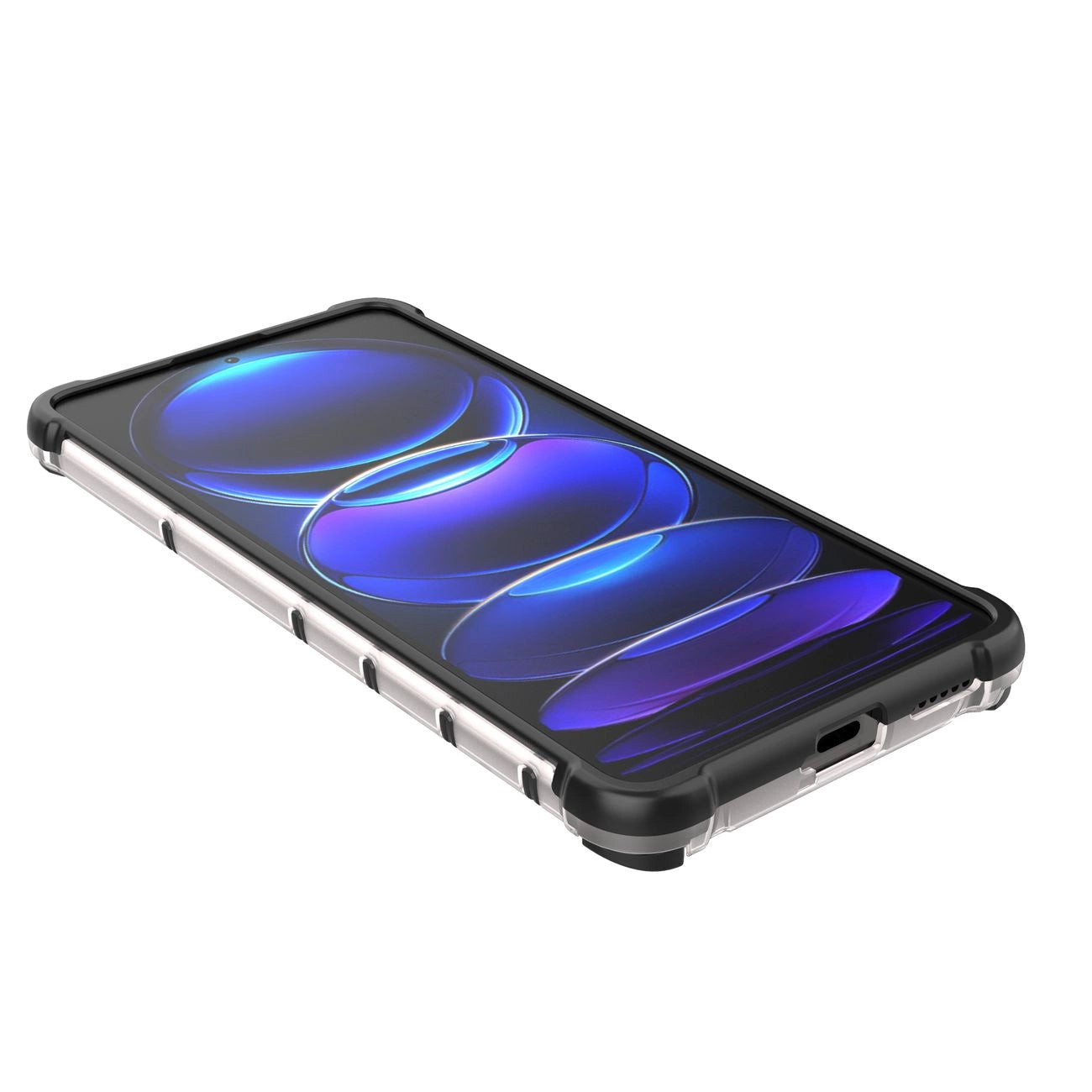 Honeycomb case for Xiaomi Redmi Note 12 Pro+ armored hybrid cover black_12