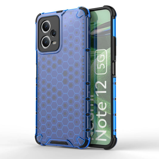 Honeycomb case for Xiaomi Redmi Note 12 5G / Poco X5 5G armored hybrid case blue_0