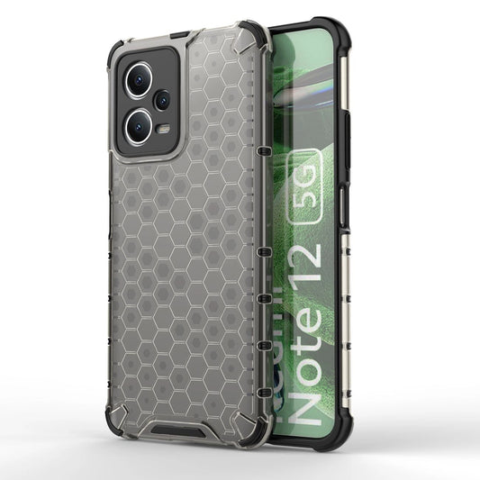 Honeycomb case for Xiaomi Redmi Note 12 5G / Poco X5 5G armored hybrid cover black_0
