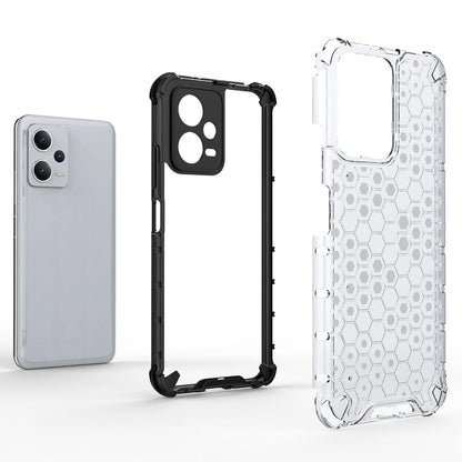Honeycomb case for Xiaomi Redmi Note 12 5G / Poco X5 5G armored hybrid cover black_2